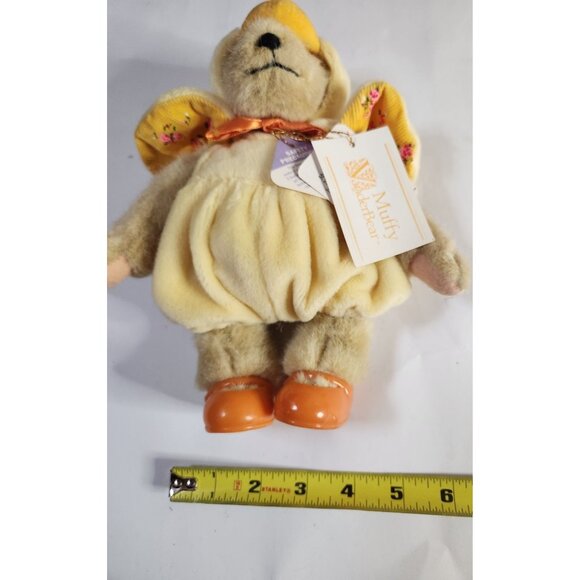Muffy VanderBear Plush Doll In Yellow Outfit With Orange Shoes & Flowered Bonnet - Picture 7 of 7